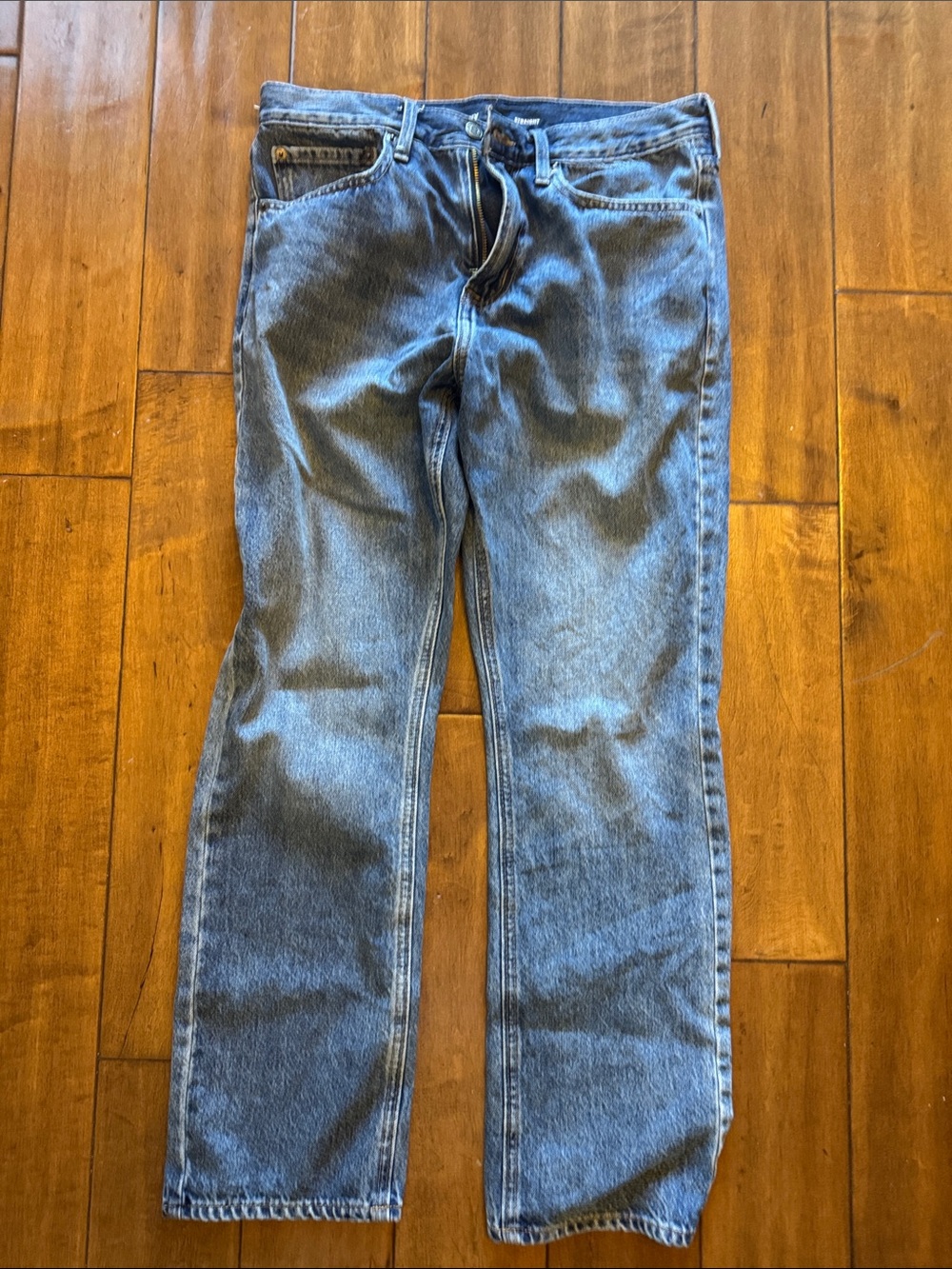 Old Navy Men's Straight-Leg Blue Jeans